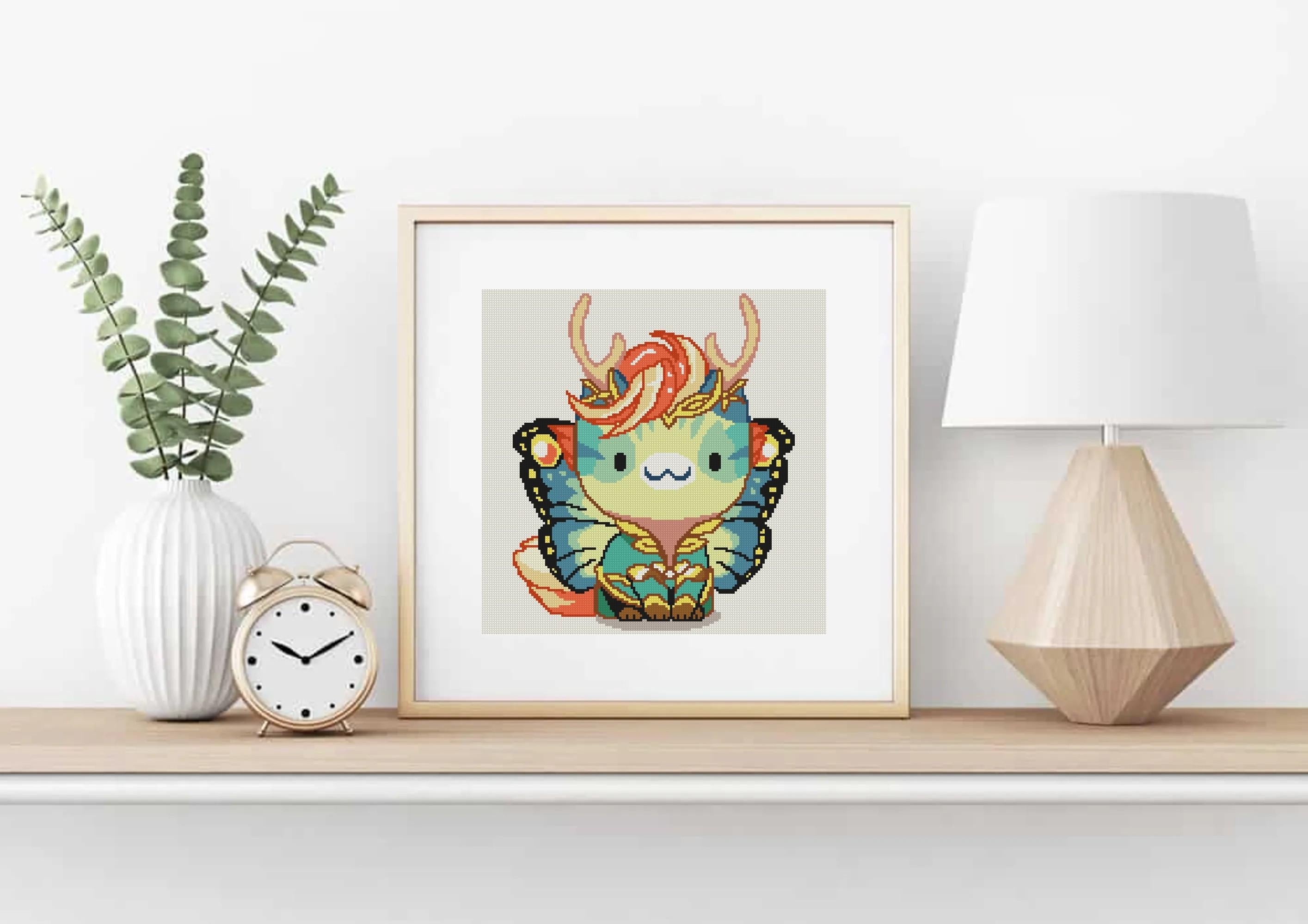 Deer Fairy Cat Cross Stitch
