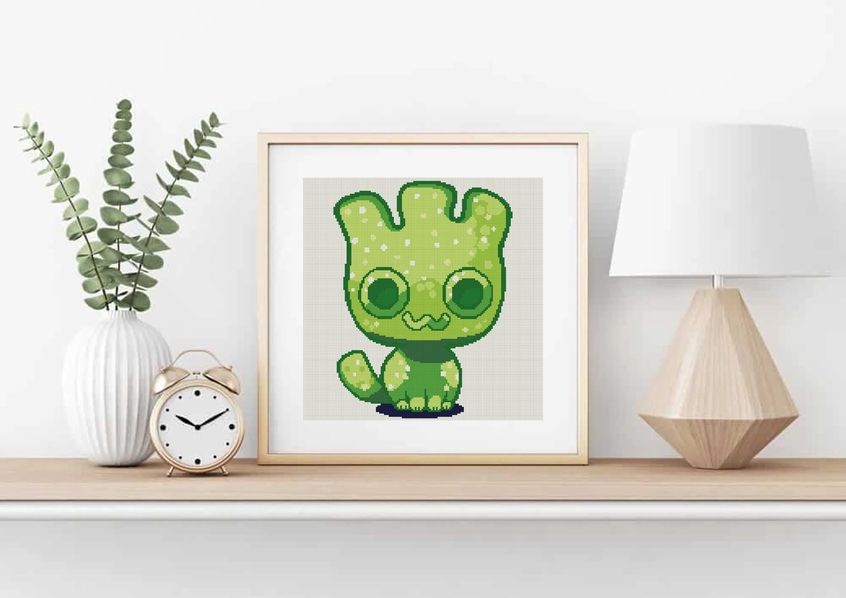 Sour Gummy Candy Cat Cross Stitch