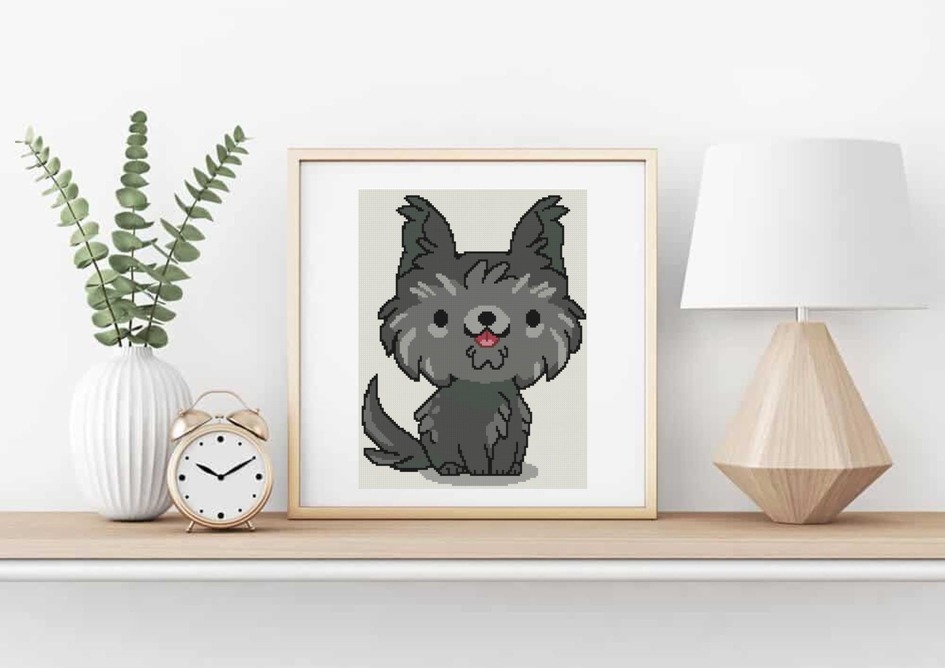 Toto Cat Cross Stitch Pattern