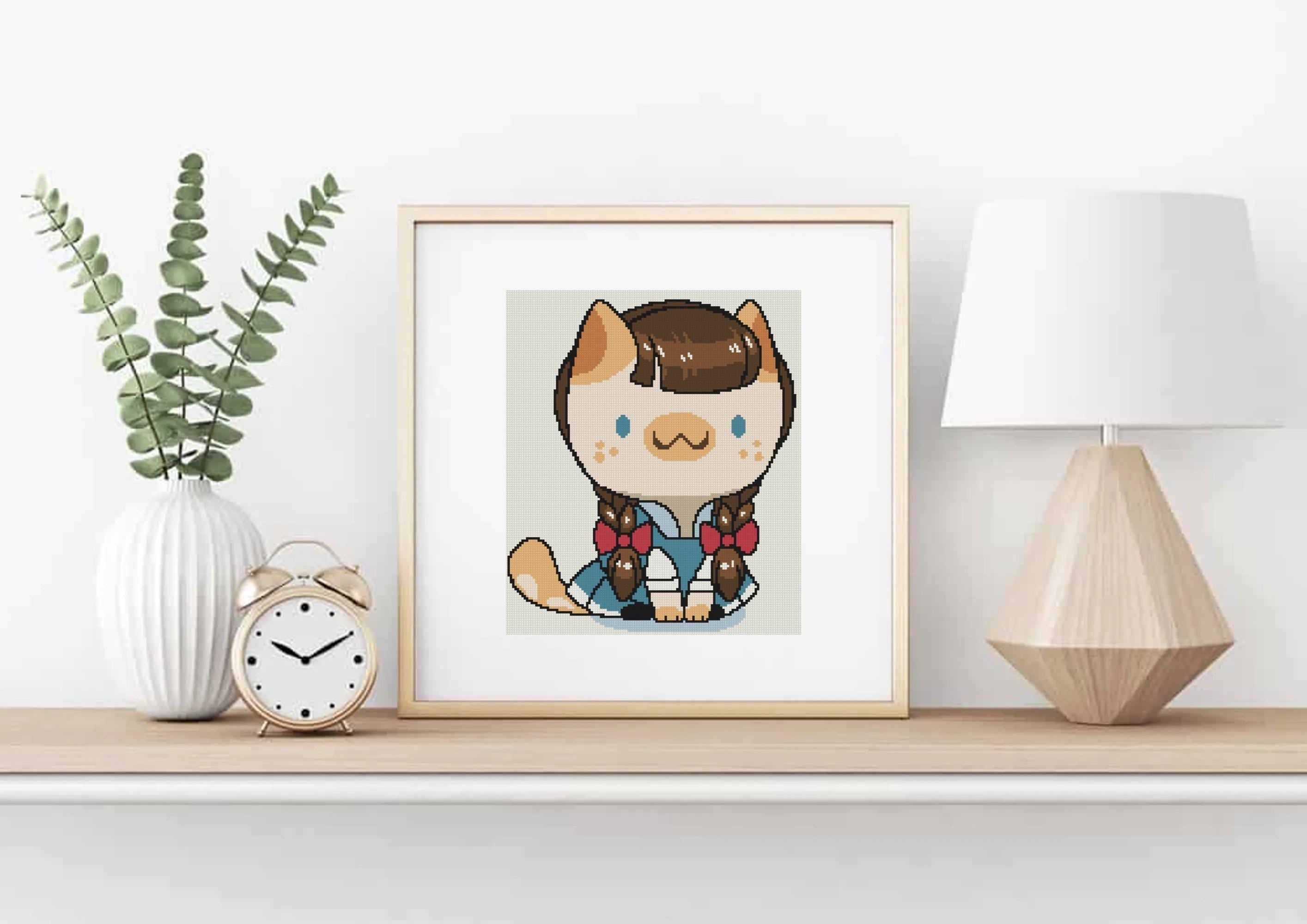 Dorothy Cat Cross Stitch Pattern
