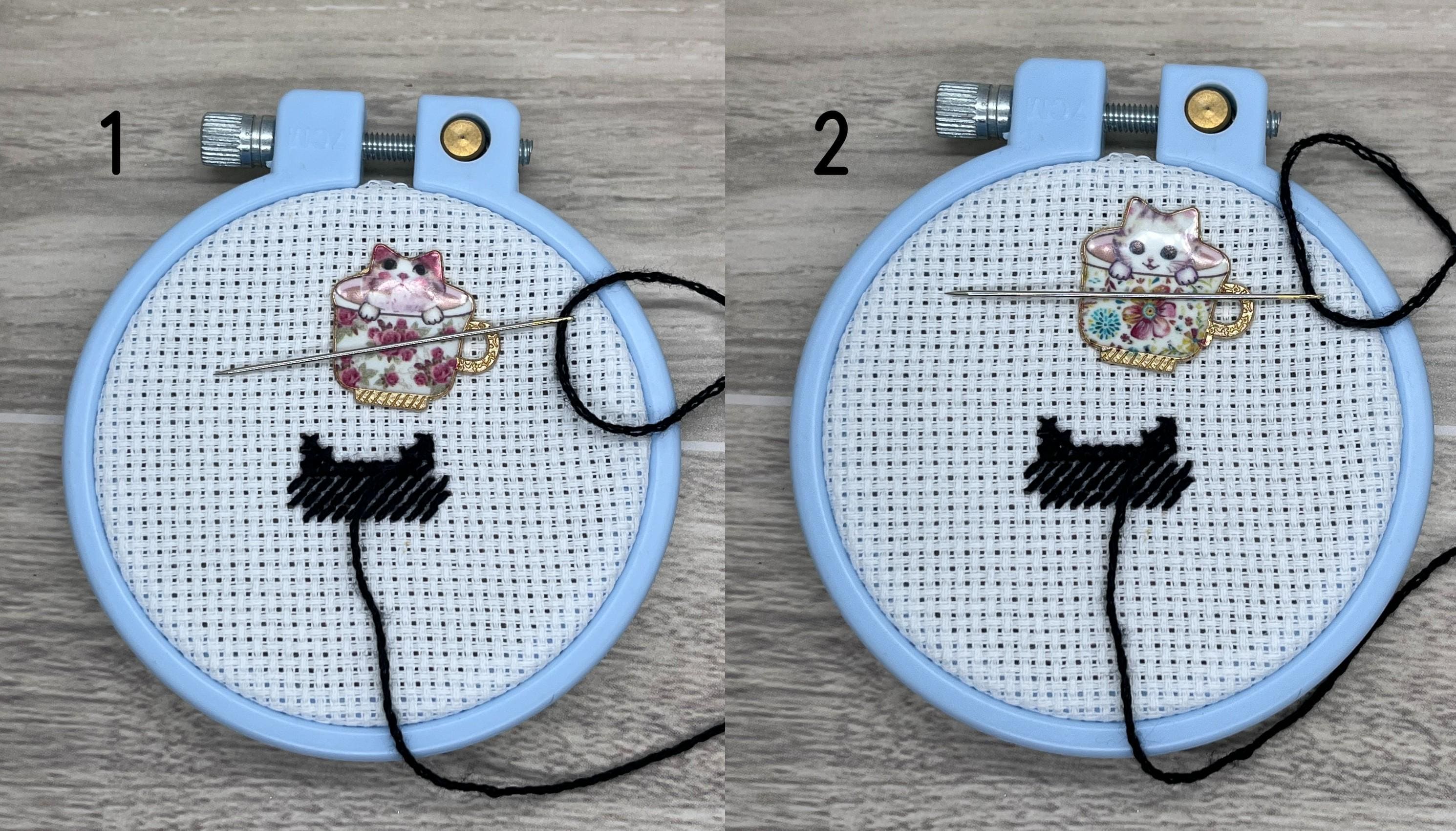 Cats in Tea Cups Needle Minders
