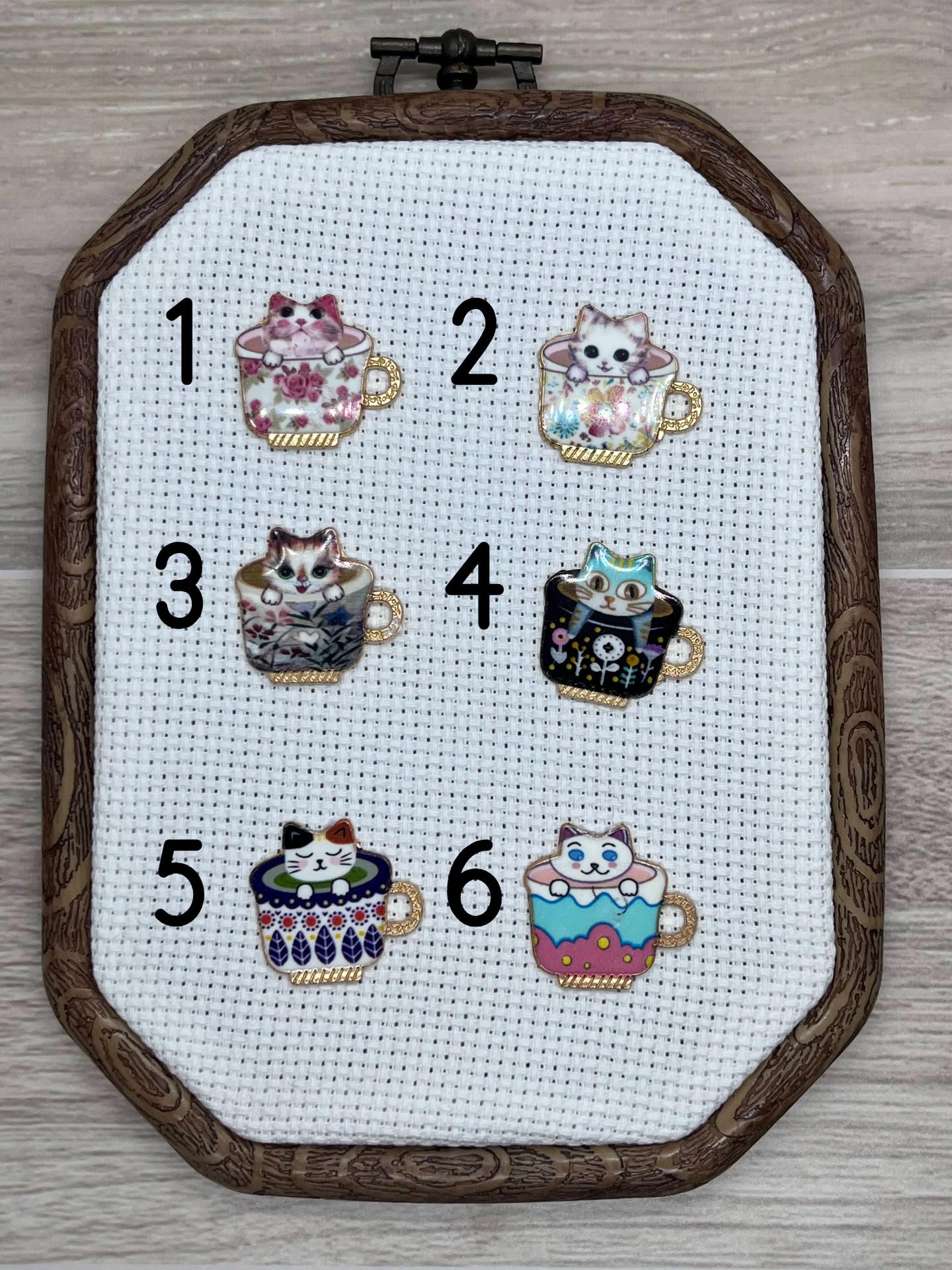Cats in Tea Cups Needle Minders