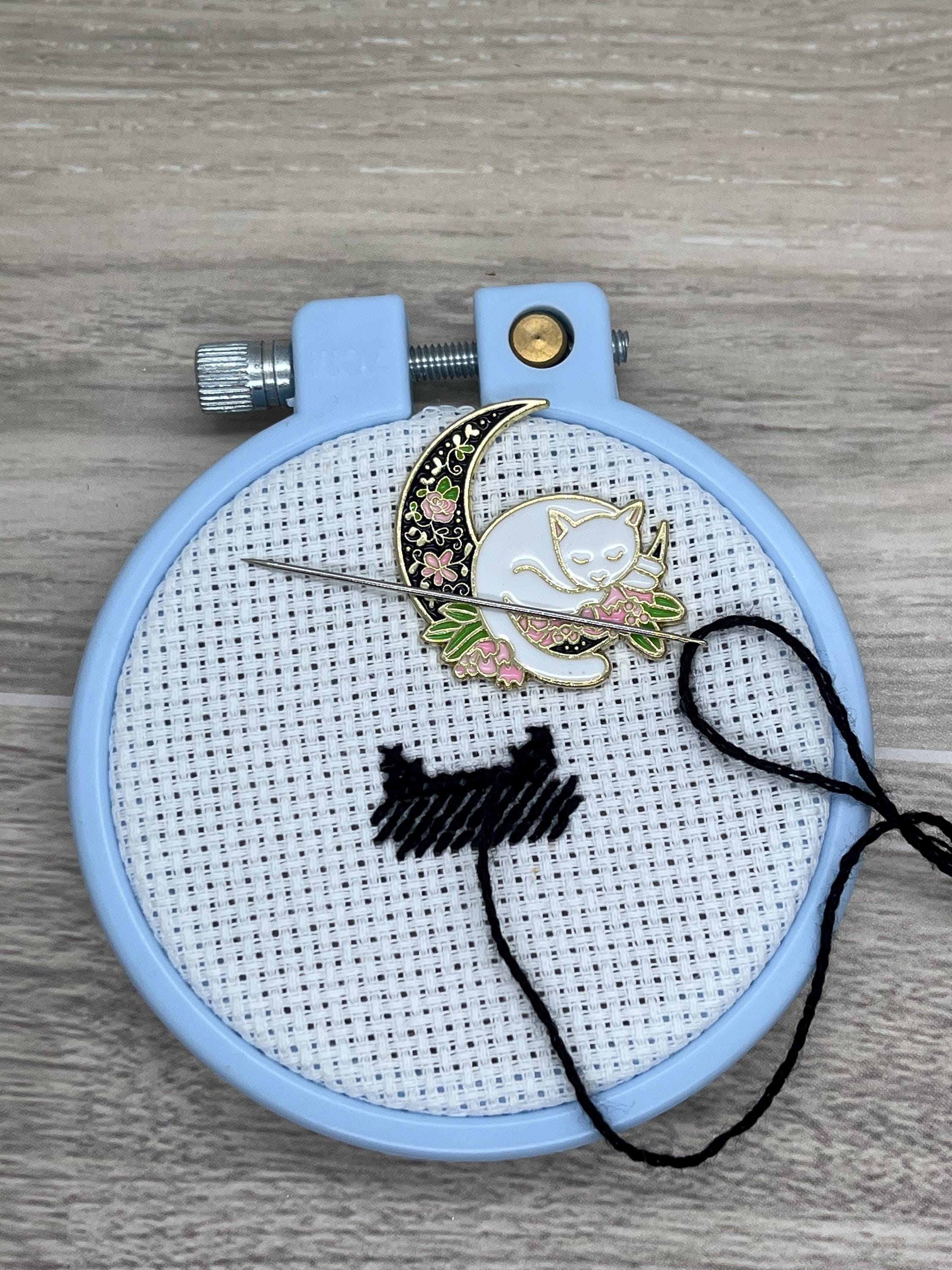 Fox and Cat Floral Needle Minders