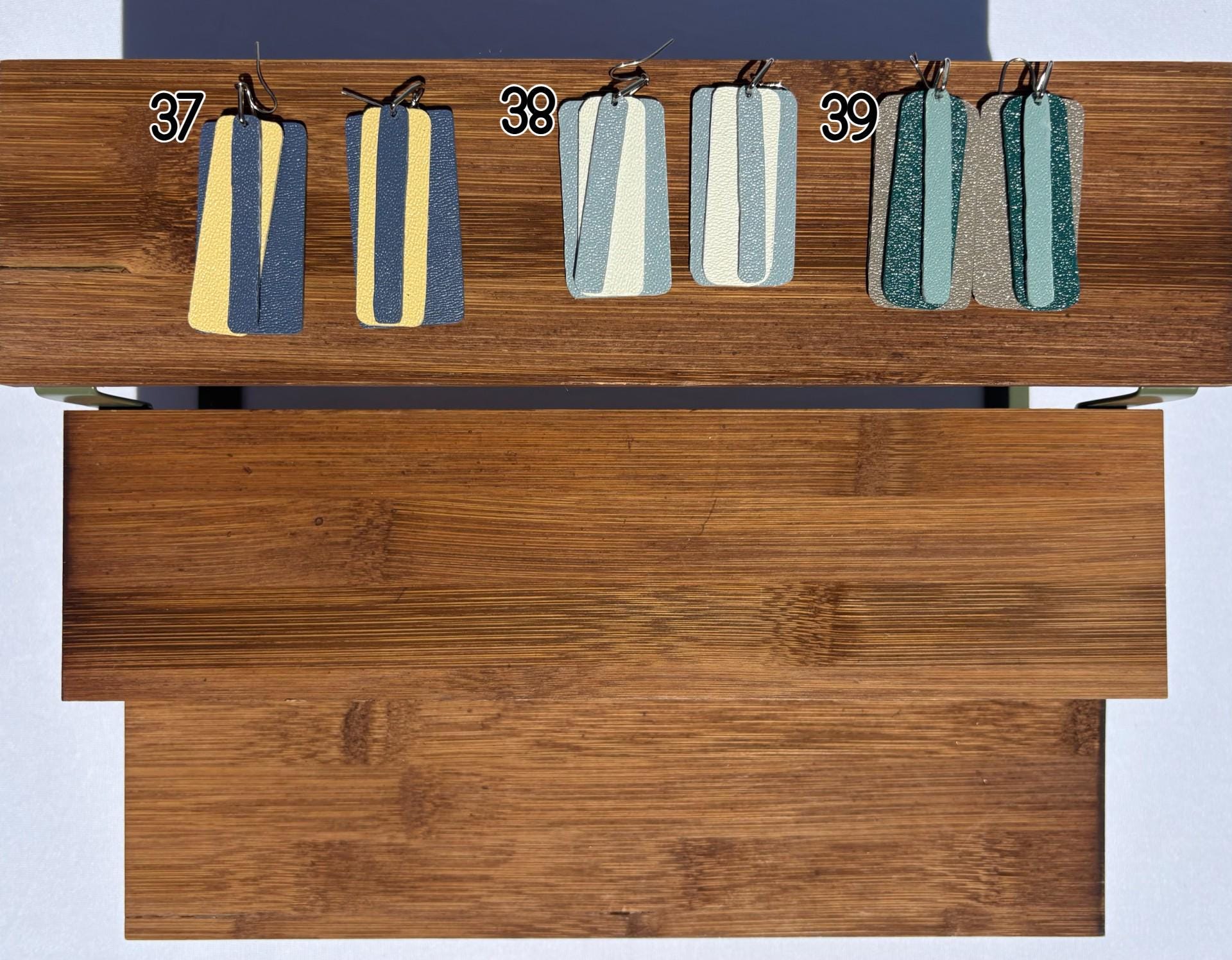 Layered Vinyl Earrings