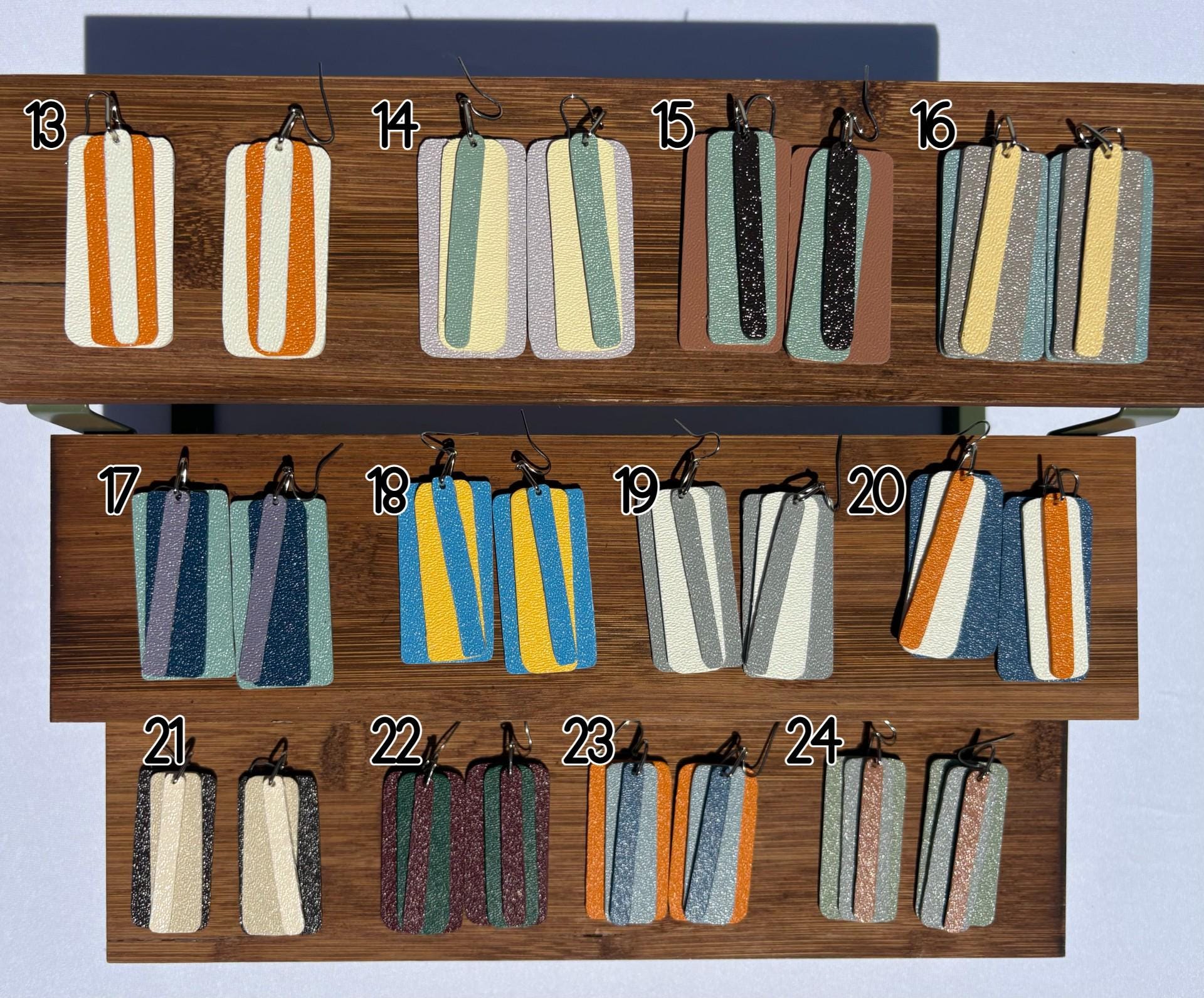 Layered Vinyl Earrings