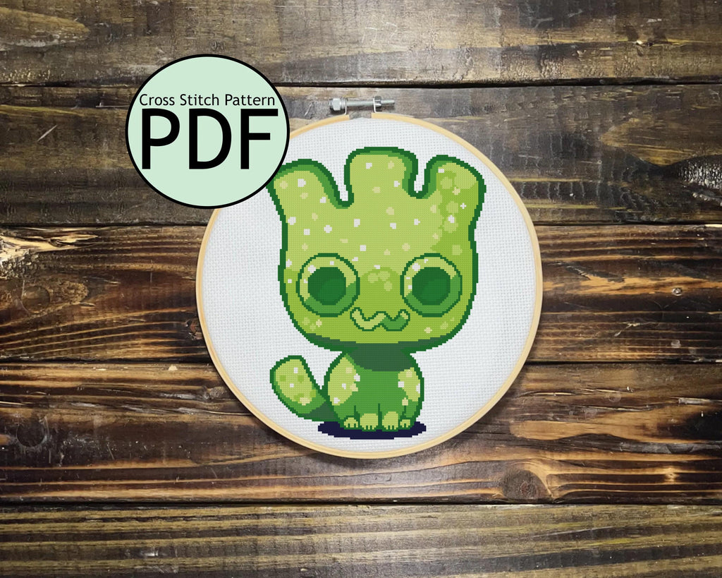 Sour Gummy Candy Cat Cross Stitch