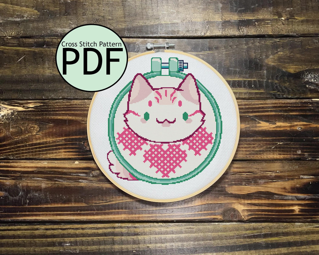 Cross Stitch Cat Cross Stitch Pattern