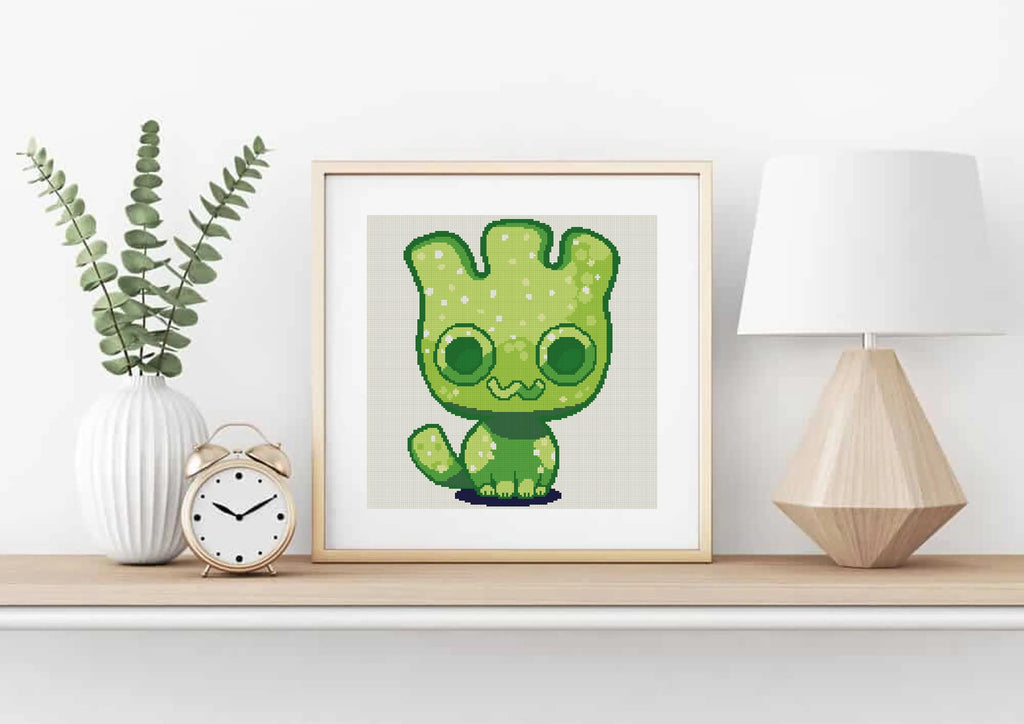 Sour Gummy Candy Cat Cross Stitch