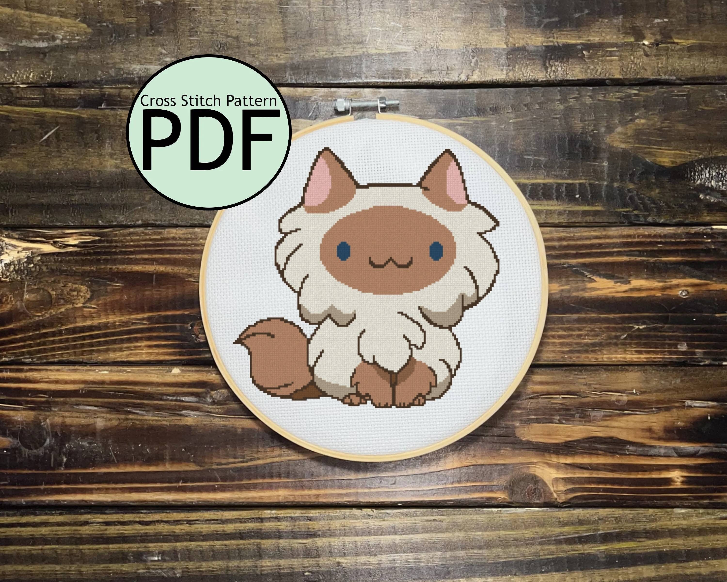 Persian Cat Cross Stitch Pattern