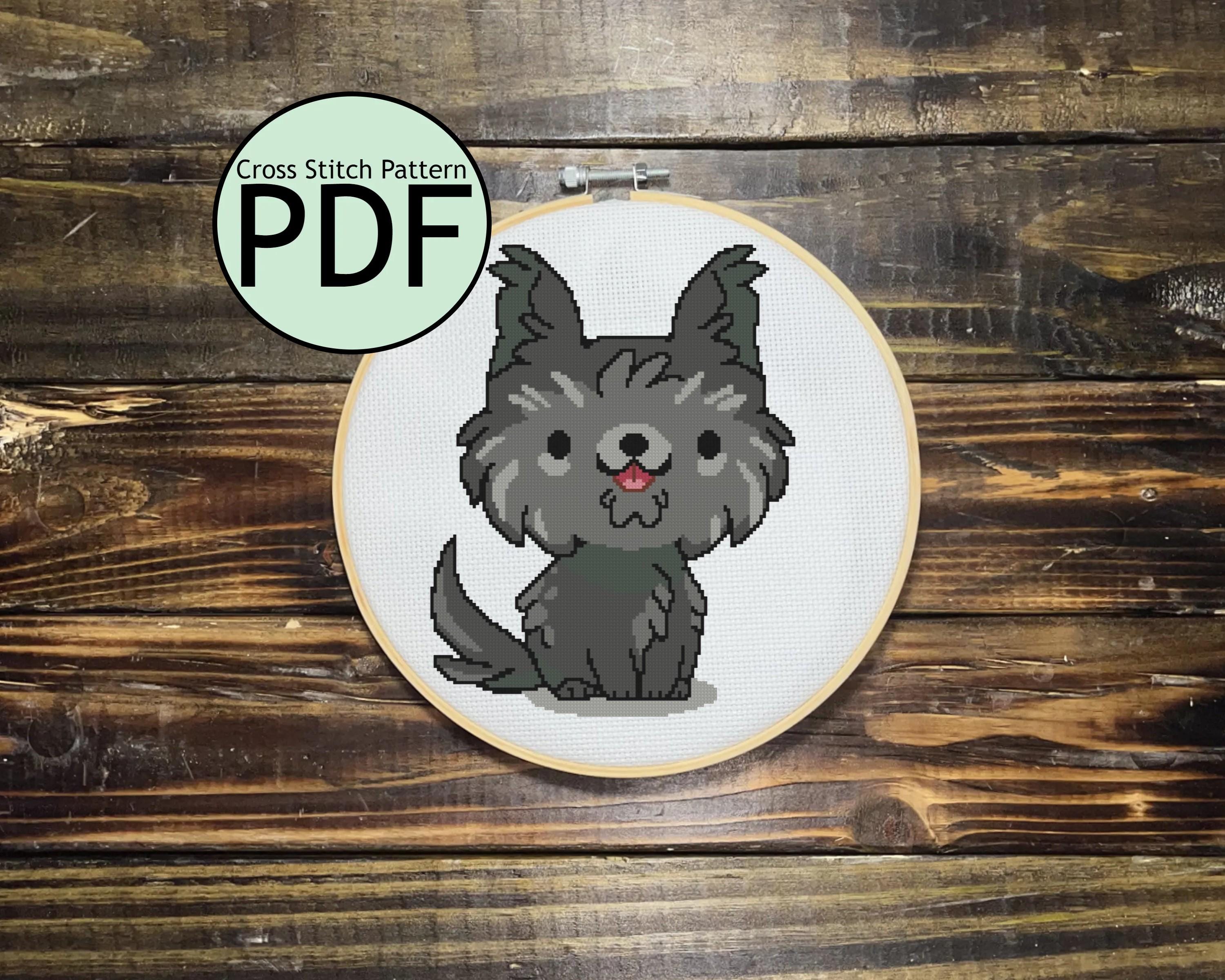 Toto Cat Cross Stitch Pattern