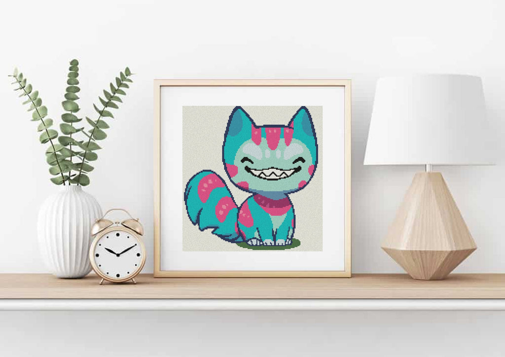 Cheshire Cat Cross Stitch Pattern