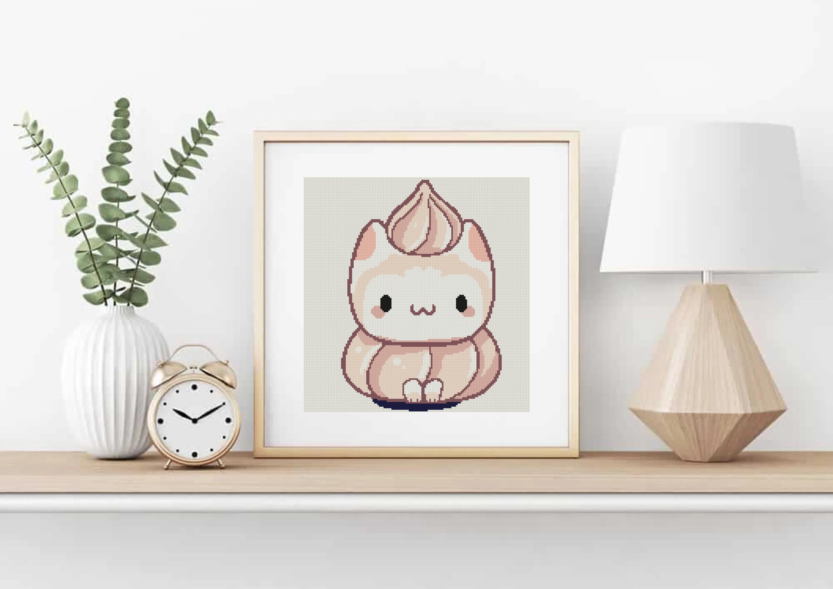 Meringue Cat Cross Stitch