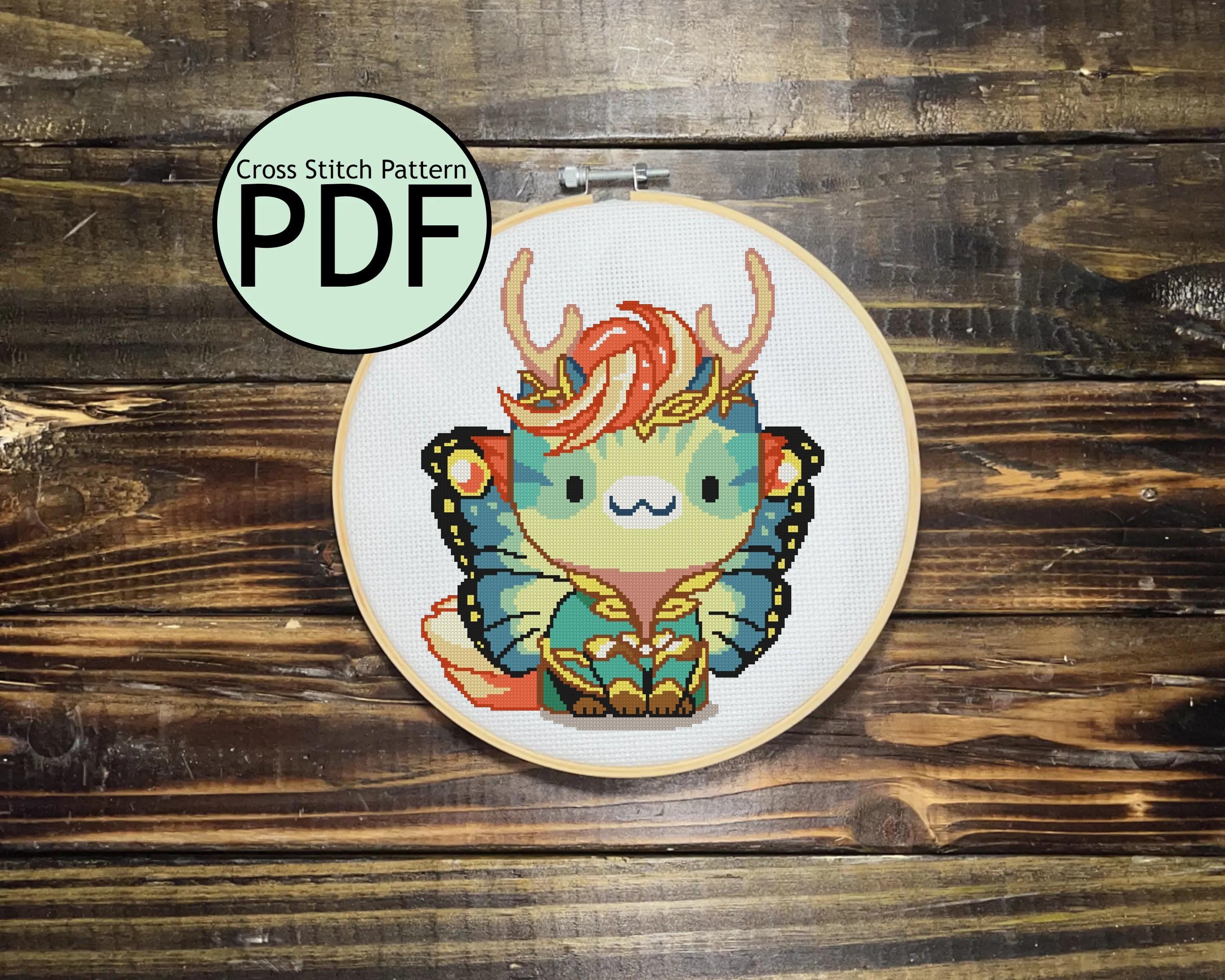 Deer Fairy Cat Cross Stitch