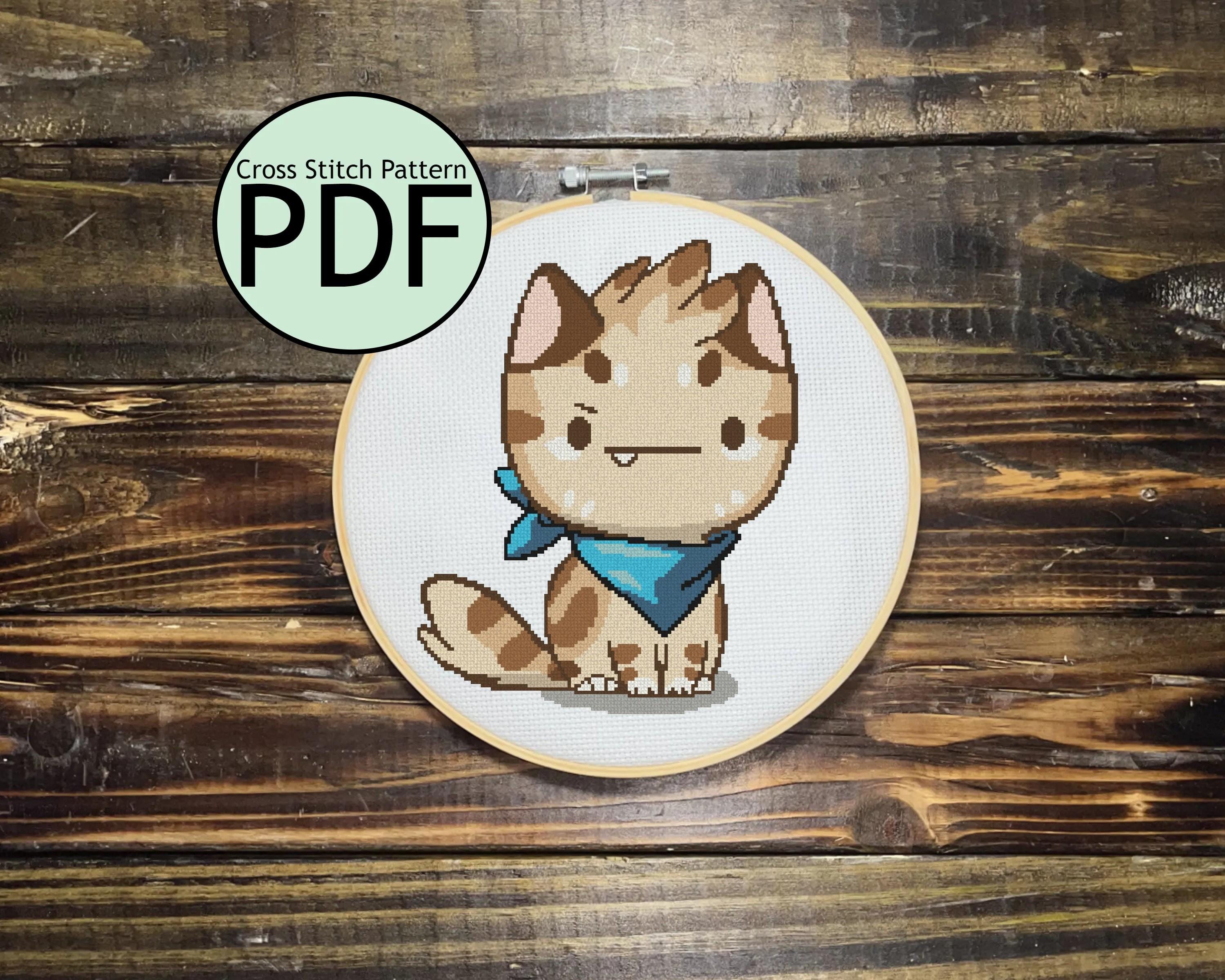 Snarky Cat Cross Stitch Pattern