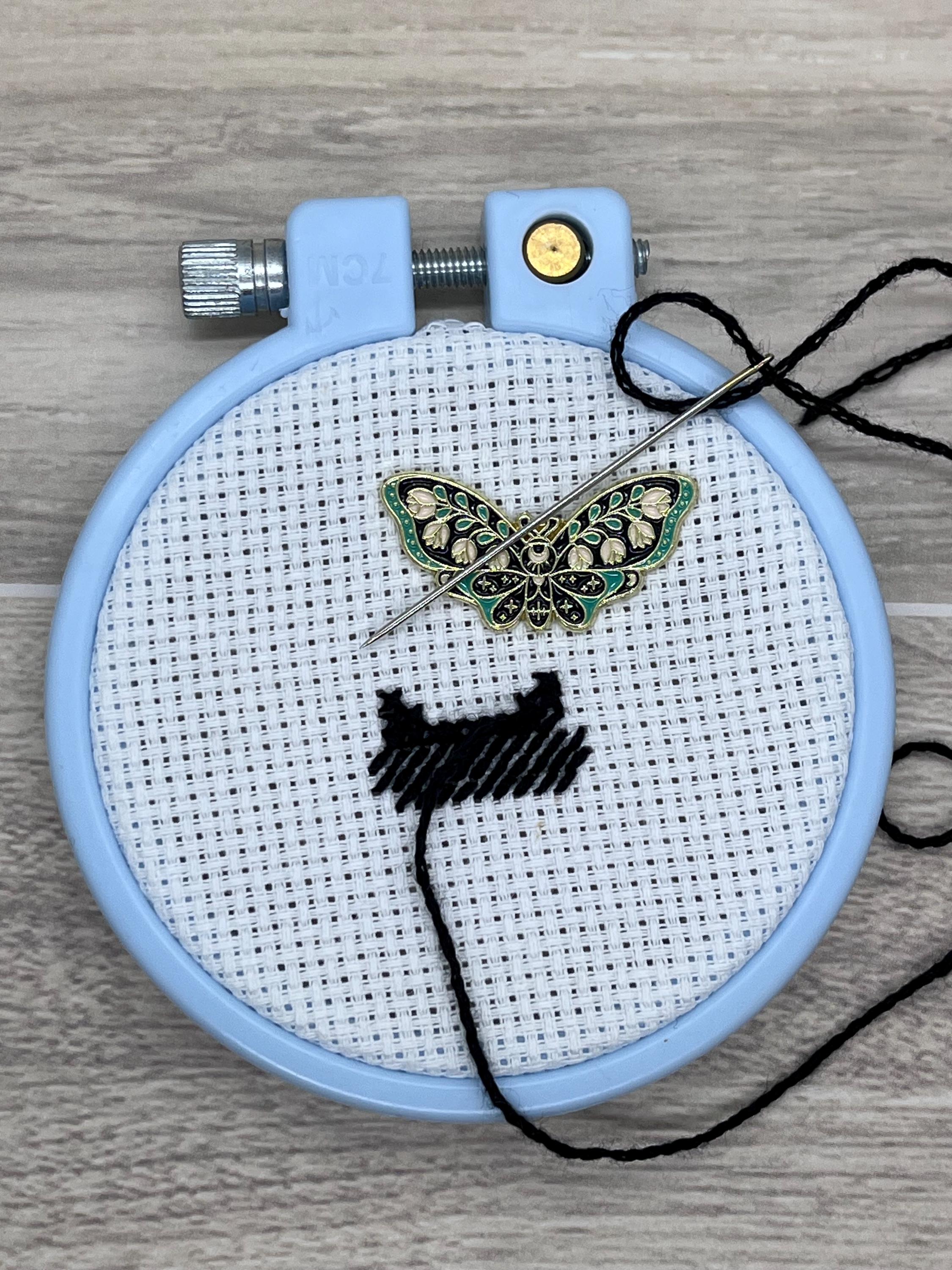 Moon and Star Moths and Butterflies Needle Minders