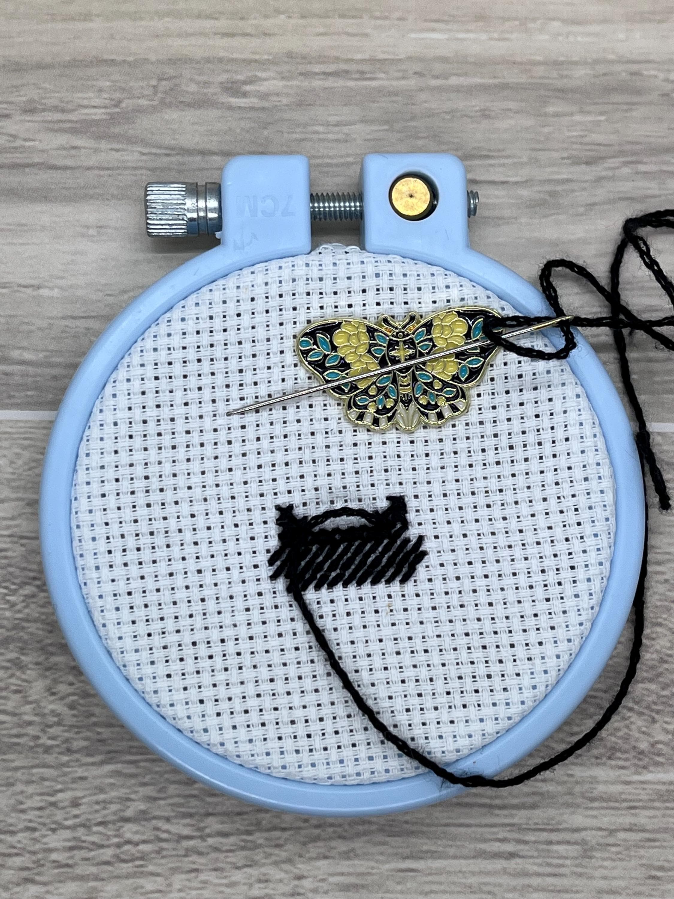 Moon and Star Moths and Butterflies Needle Minders