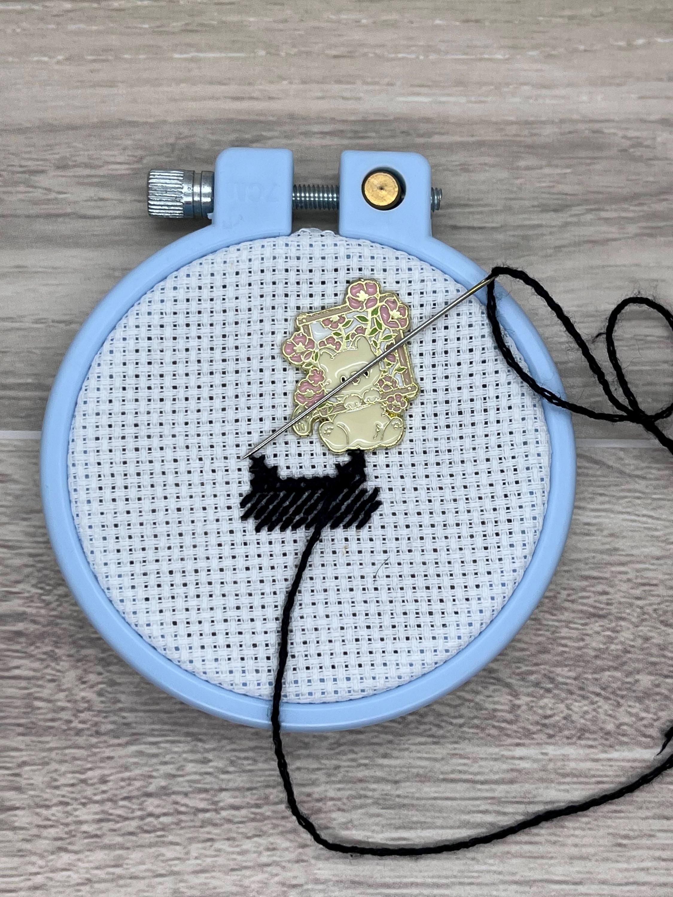 Yellow Cats and Pink Flowers Needle Minders