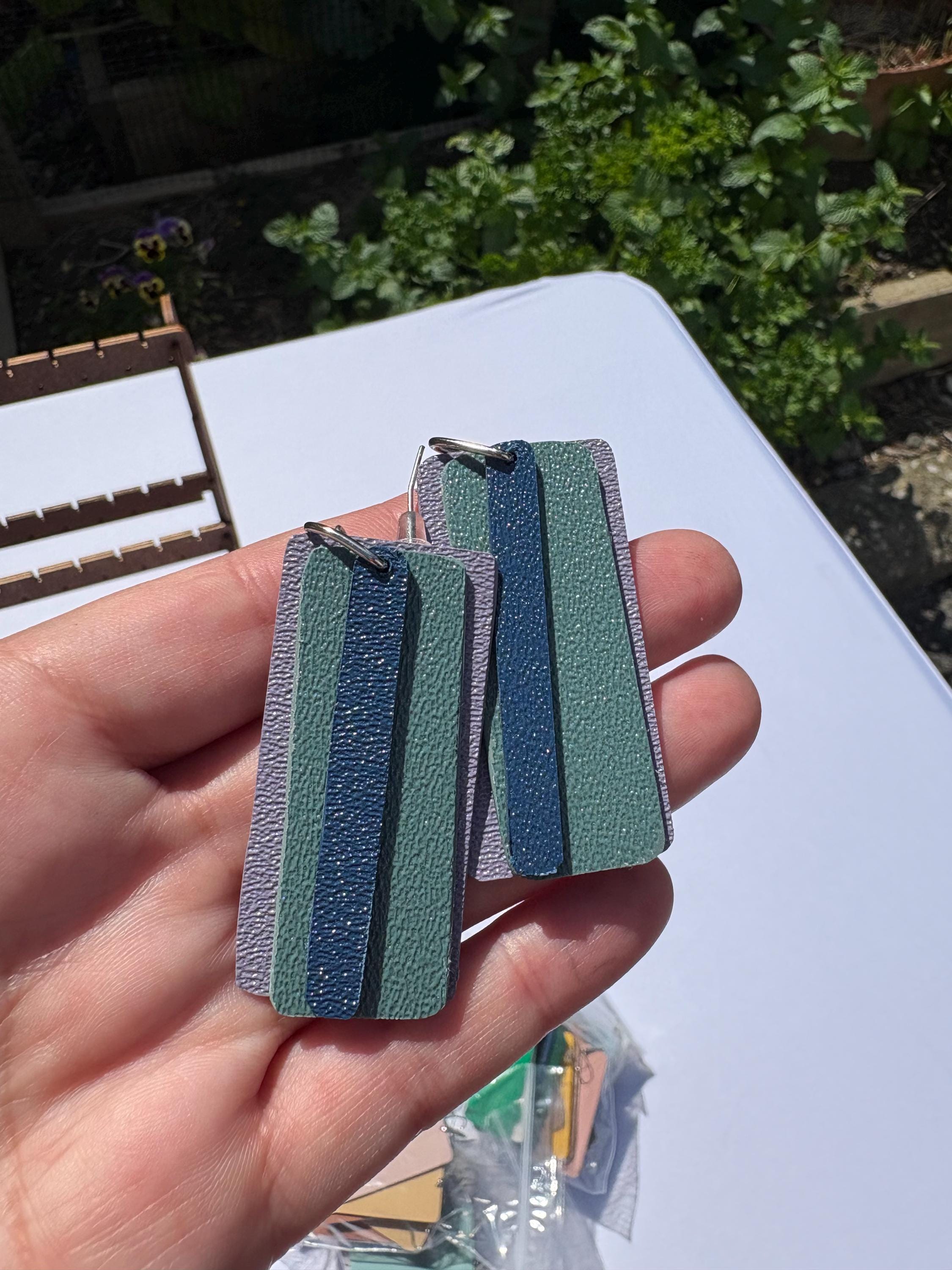Layered Vinyl Earrings