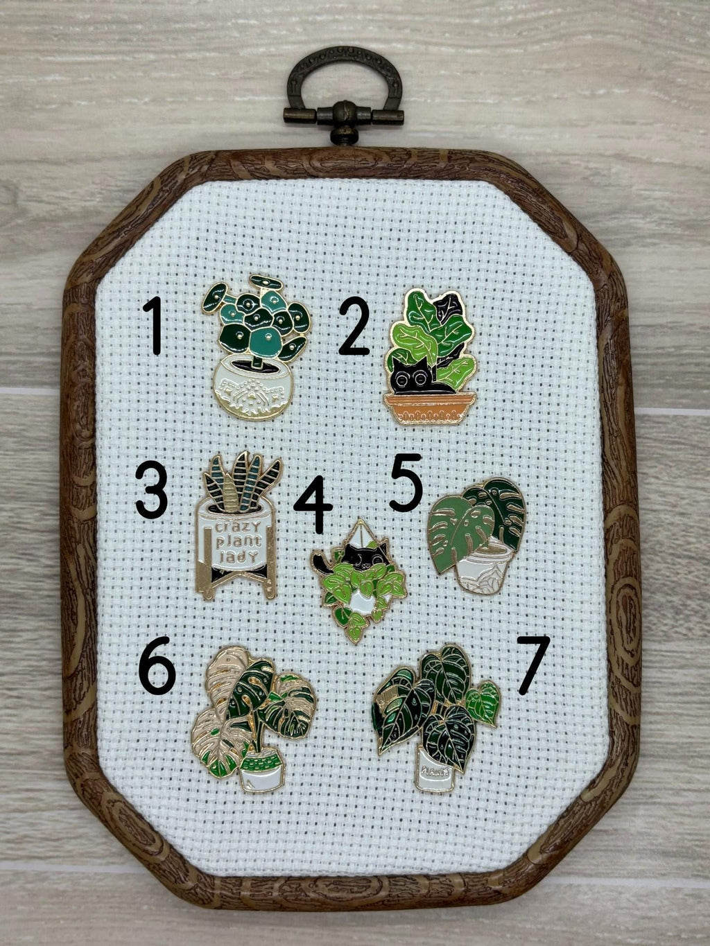 Black Cats and Plants Needle Minders